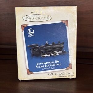 REDUCED PRICE!!!   Hallmark Keepsake Ornament Lionel Penn.  B6 Steam Locomotive.